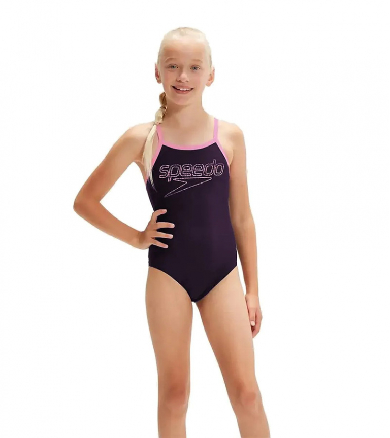 Купальник слитный детский Speedo Logo Thinstrap Muscleback Swimsuit