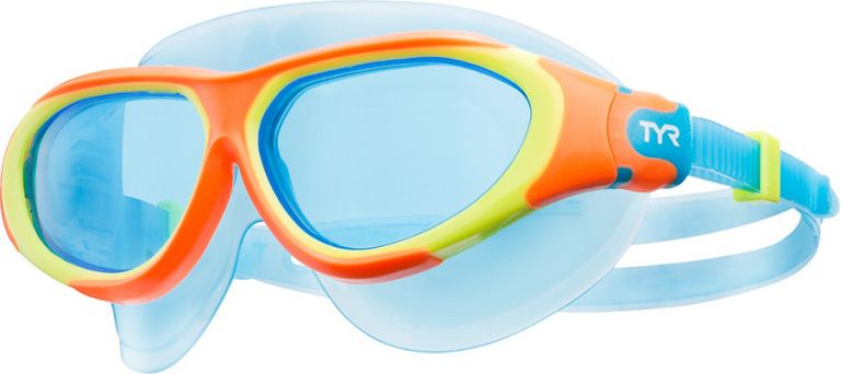 Очки-маска для плавания детская TYR Junior Flex Frame Swim Mask (6-12 лет)