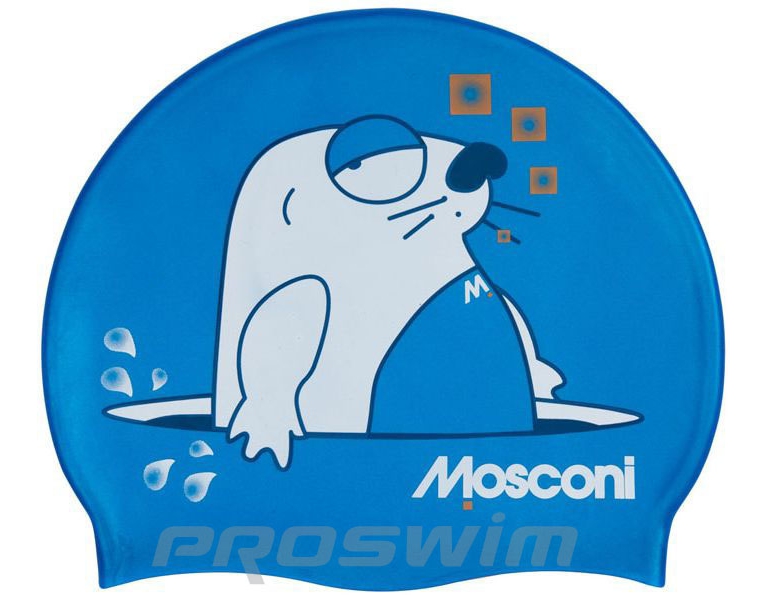 Шапочка для плавания детская Mosconi Silicone Junior Seal (6-12 лет)
