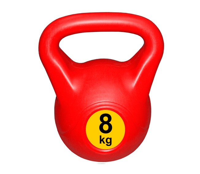 Гиря с пластиковым покрытием Streda Home 8 кг (1 шт) Red