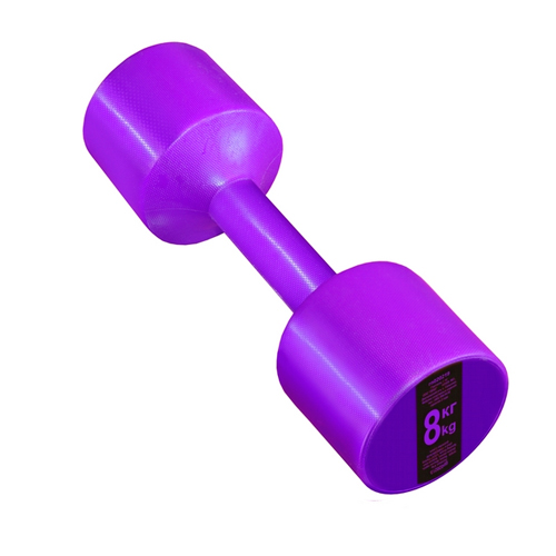 Гантель с пластиковым покрытием Streda Home 8 кг (1 шт) Purple