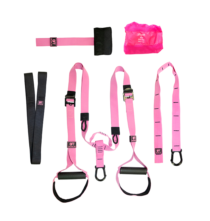 Петли для функционального тренинга (набор) розовые OFT PRO Pink