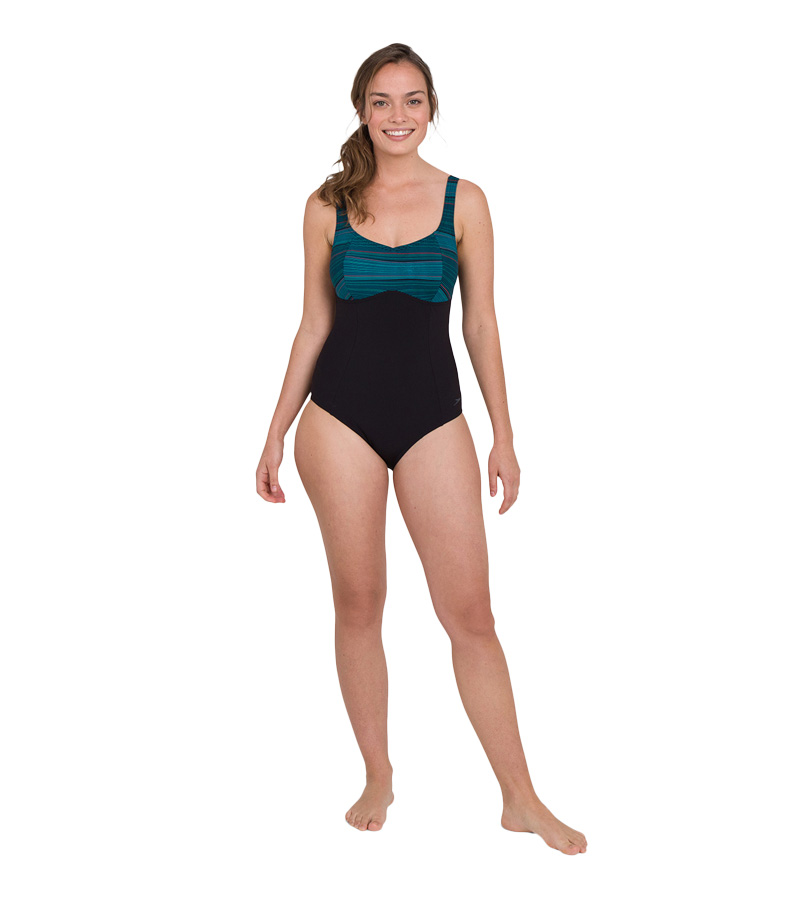 Купальник слитный Speedo ContourLustre Printed Swimsuit Black
