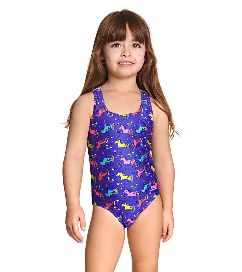 Купальник слитный детский ZOGGS Rainbow Unicorn Actionback
