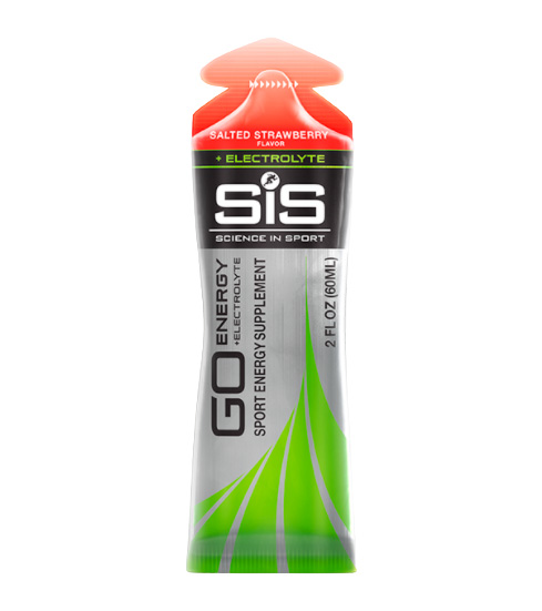 Гель изотонический углеводный с электролитами SiS Go Isotonic Energy + Electrolyte, Солёная Клубника, 60 мл