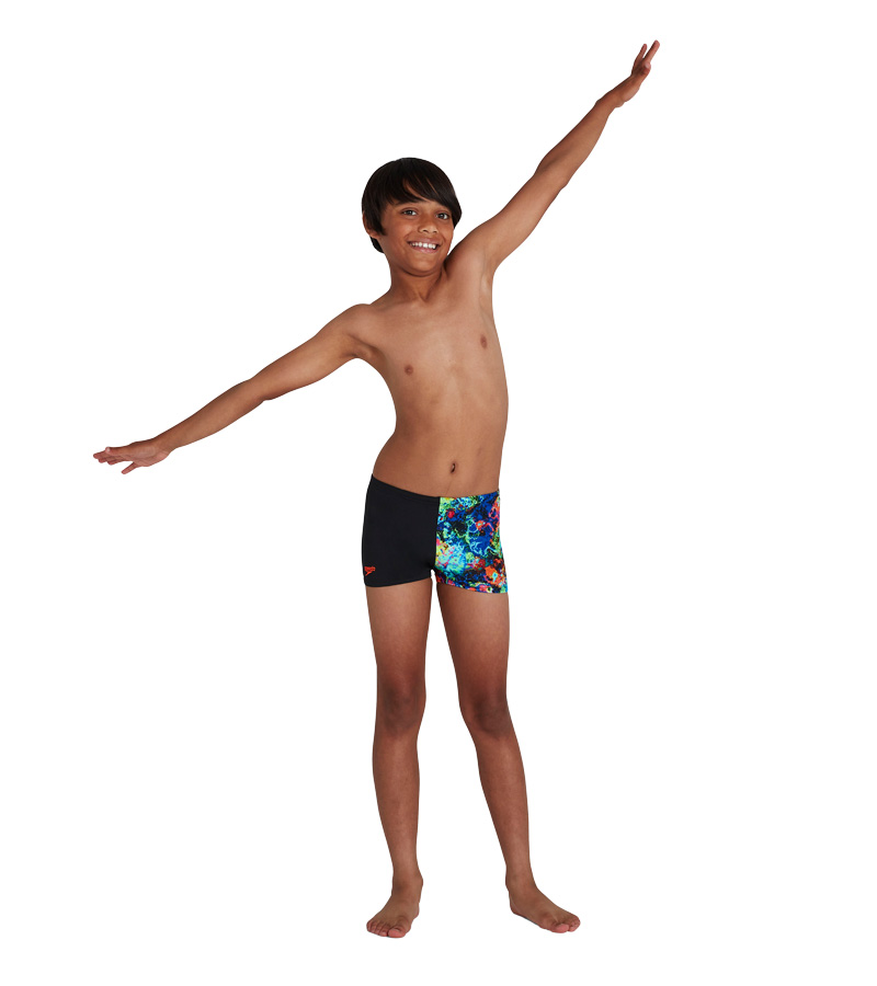 Плавки детские Speedo Digital Placement Aquashort Black