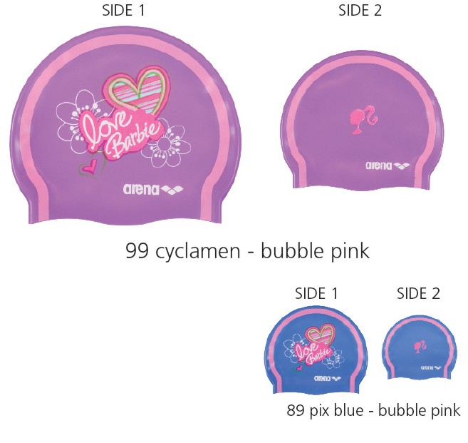 Шапочка для плавания детская Arena Barbie silicon cap