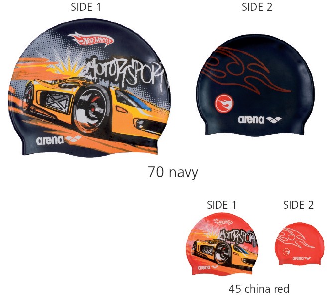 Шапочка для плавания детская Arena Hot Wheels silicon cap