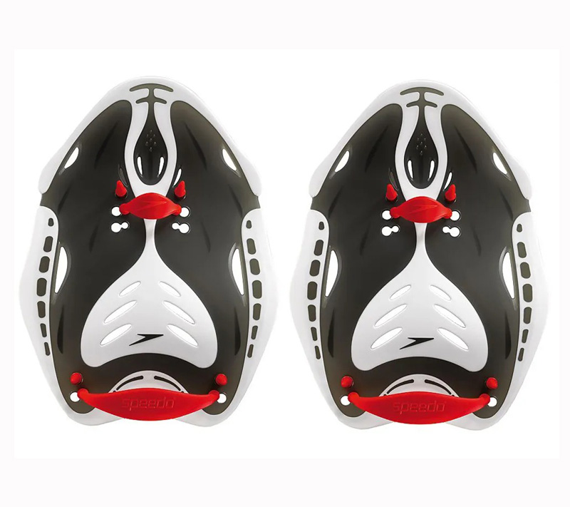 Лопатки для плавания Speedo Biofuse Power Paddle, Black/Red