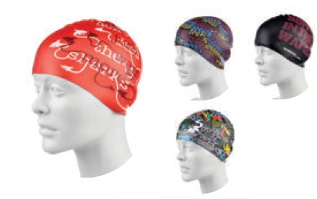 Шапочка для плавания детская Speedo Slogan Cap PRT JU