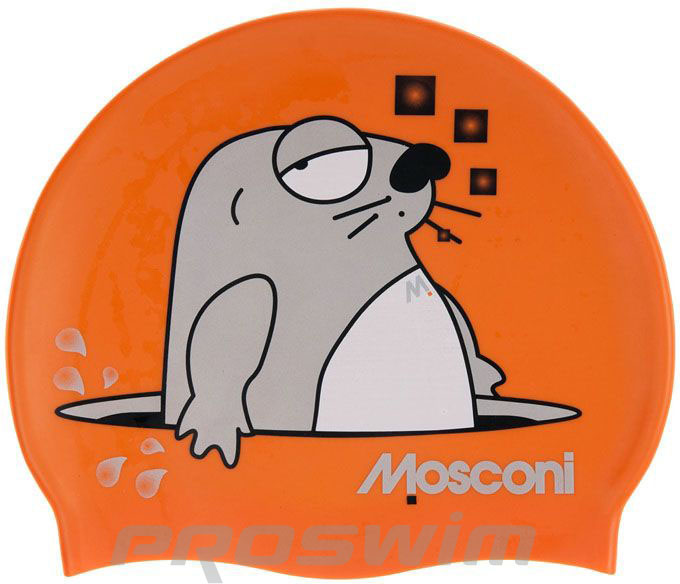 Шапочка для плавания детская Mosconi Silicone Junior Seal (6-12 лет)