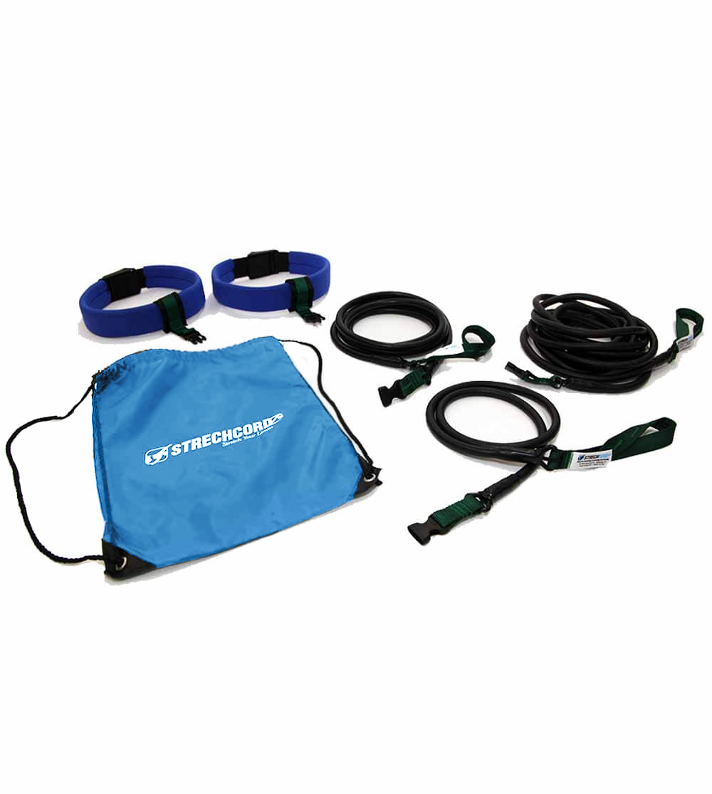 StrechCordz Long Belt Slider Набор для плавания с сопротивлением Quick Connect Kit