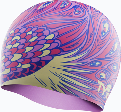 Шапочка для плавания TYR Silicone Peacock Cap