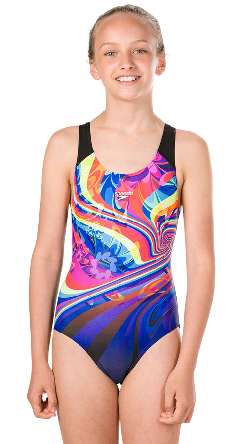 Купальник слитный детский Speedo Placement Digital Splashback Violet