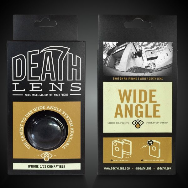Чехол Death Lens для IPhone 5/5S с фото-линзой Wide Angle 