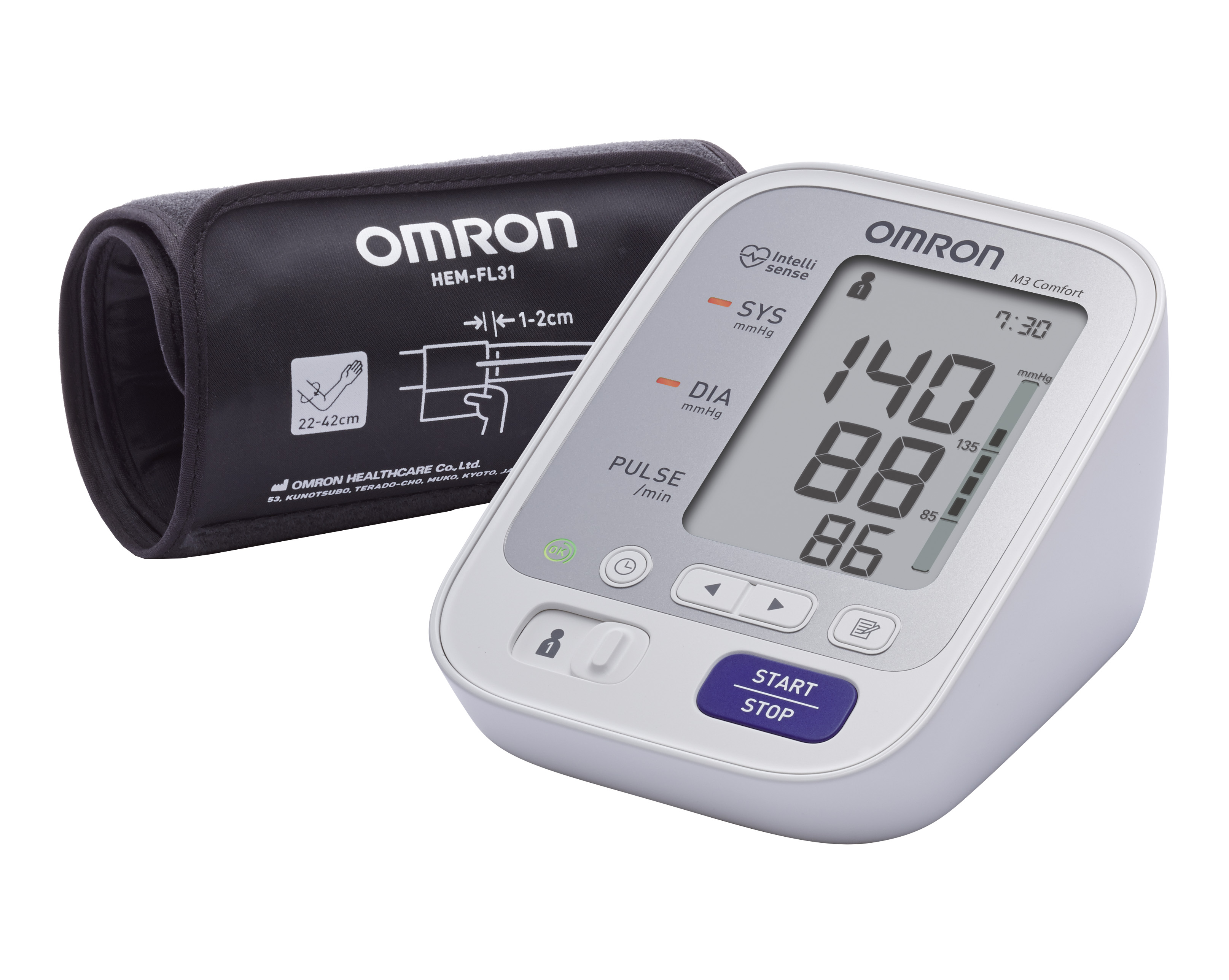 Тонометр (прибор для измерения артериального давления) Omron M3 Comfort