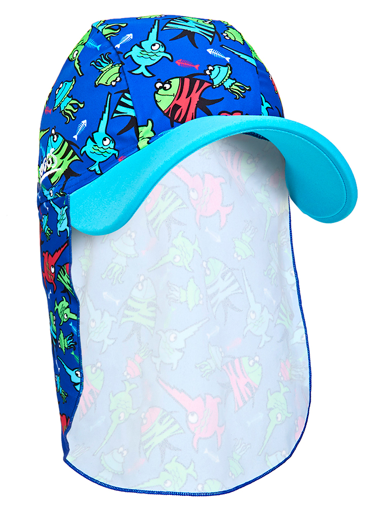 Кепка детская с защитой для шеи ZOGGS Sea Saw Sun Hat (1-6 лет)