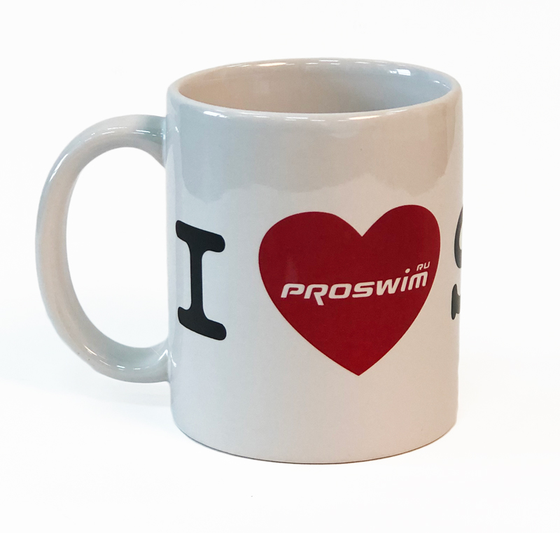 Кружка керамическая Proswim I Love Swim, 480 мл