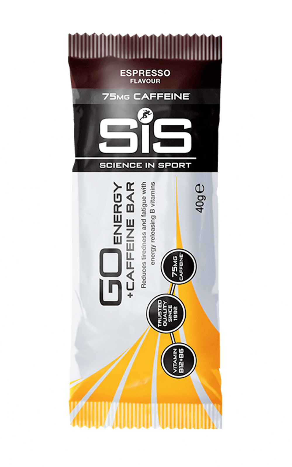 Батончик энергетический углеводный SiS Gо Energy Bar + Caffeine, 40 грамм