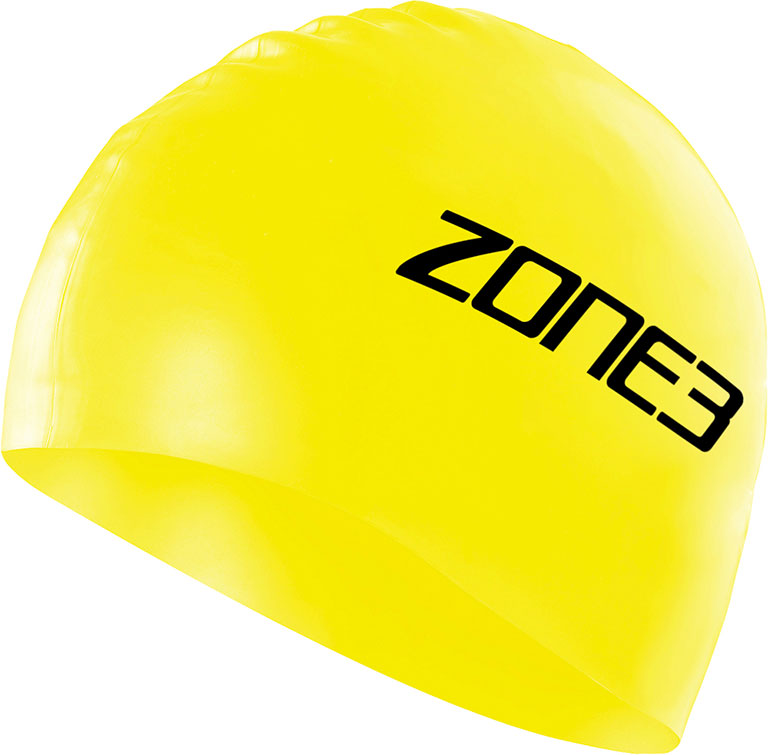 Шапочка для плавания ZONE3 Silicone Swim Cap Hi Vis Yellow