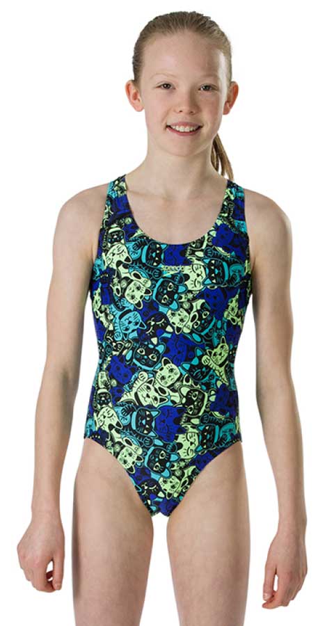 Купальник слитный детский Speedo ManekiMeow Allover Splashback