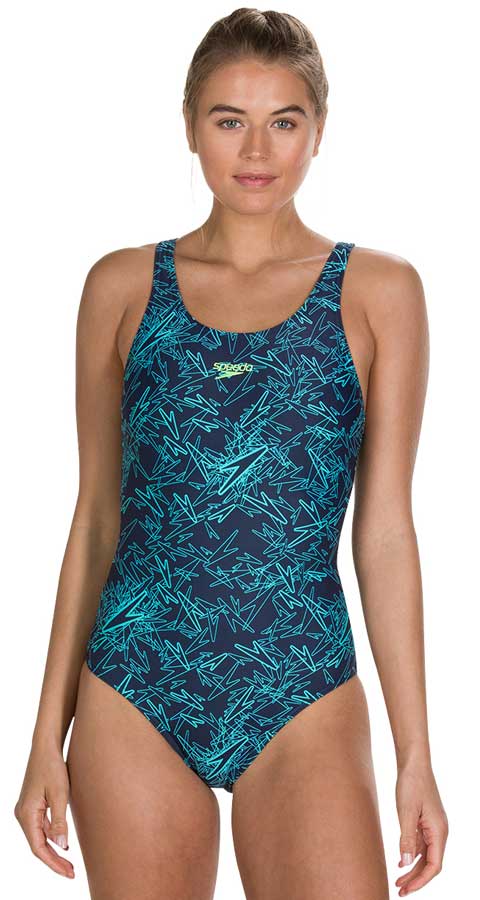 Speedo boom allover muscleback swimsuit top