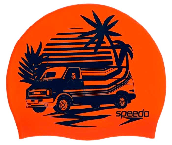 Шапочка для плавания Speedo Slogan Print Cap Orange
