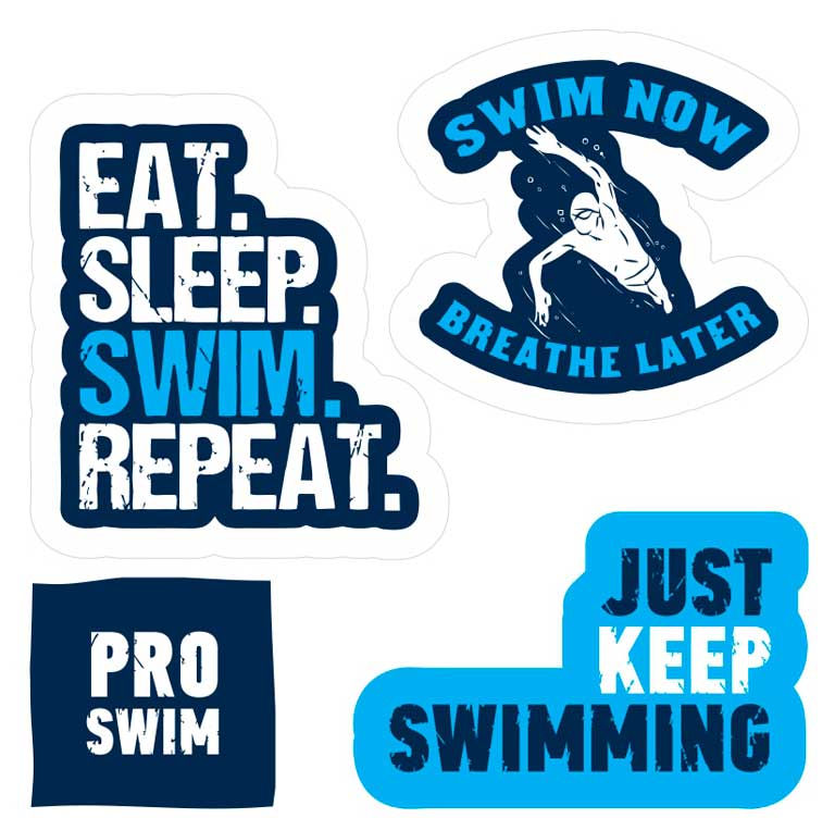 Наклейки Proswim Swim Now, 4 шт