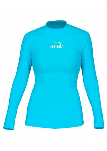 Гидромайка для плавания женская с длинным рукавом iQ UV 300+ Turquoise ...
