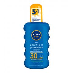 Солнцезащитный спрей Nivea Sun "Защита и увлажнение" (SPF 30), 200 мл