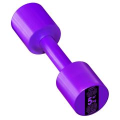Гантель с пластиковым покрытием Streda Home 5 кг (1 шт) Purple