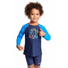 Гидромайка для плавания детская с длинным рукавом ZOGGS Tiger Party Long Sleeve Sun  (UPF50+)