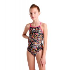 Купальник слитный детский Arena Lightdrop Back Allover Jr