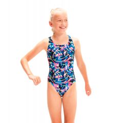 Купальник слитный детский Speedo Digital Allover Leaderback