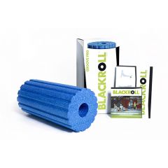 Массажный ролик рифленый (жесткий, 30 см) BLACKROLL Pro Groove Blue