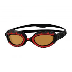 Очки для плавания ZOGGS Predator Flex Polarized Ultra, Copper/Red