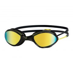 Очки для плавания ZOGGS Tiger Titanium Mirror, Black/Yellow