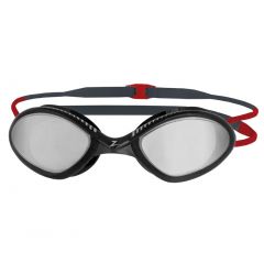 Очки для плавания ZOGGS Tiger Titanium Mirror, Grey/Red