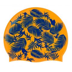 Шапочка для плавания детская Junior Slogan Cap Orange - D691 (6-12 лет)