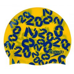 Шапочка для плавания детская Junior Slogan Cap Yellow - D690 (6-12 лет)