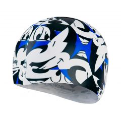 Шапочка для плавания детская Speedo Mickey Mouse Slogan Print Cap Blue