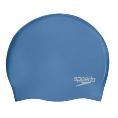 Шапочка для плавания Speedo Plain Moulded Silicone Cap Blue