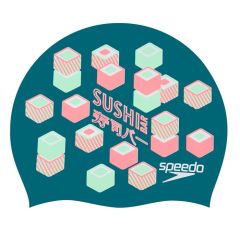 Шапочка для плавания Speedo Slogan Print Cap Sushi Green