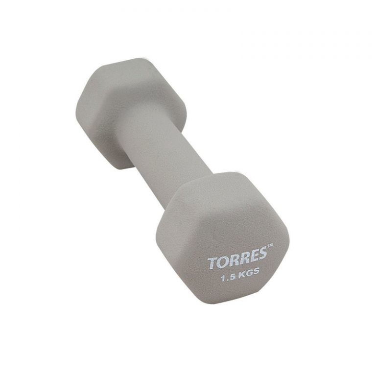 Гантель неопреновая Torres 1,5 кг (1 шт)