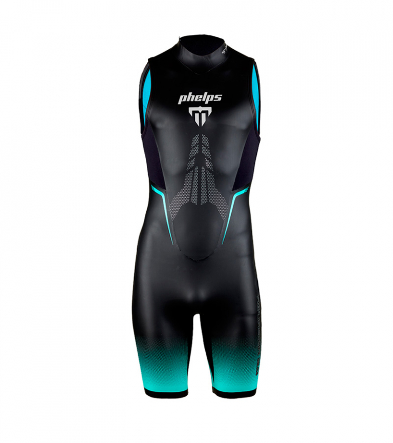 Гидрокостюм для триатлона, открытой воды и фридайвинга мужской Phelps Aquaskin Shorty, короткий, 1 мм