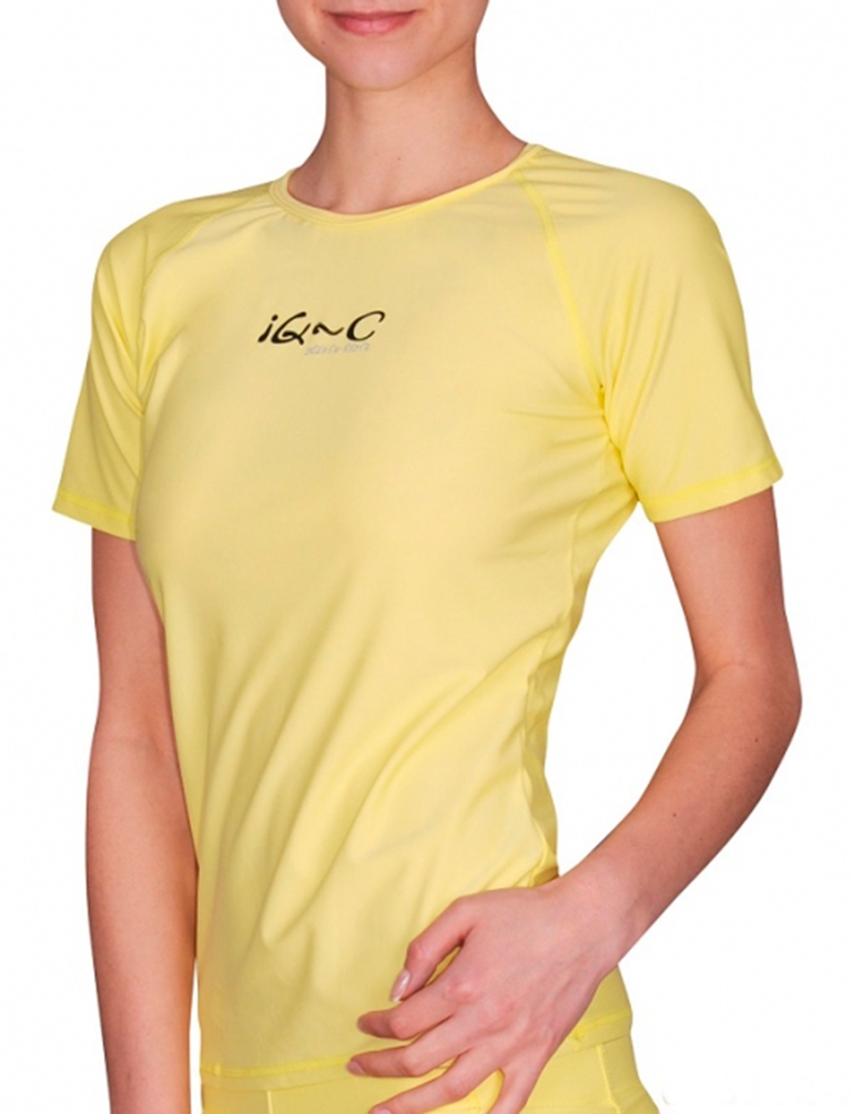 Гидромайка для плавания женская iQ UV 300+  Yellow