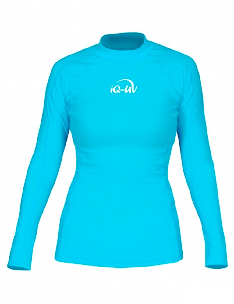 Гидромайка для плавания женская с длинным рукавом iQ UV 300+ Turquoise