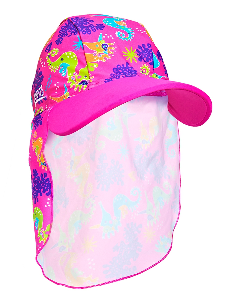 Кепка детская с защитой для шеи ZOGGS Sea Unicorn Sun Hat  (1-6 лет)