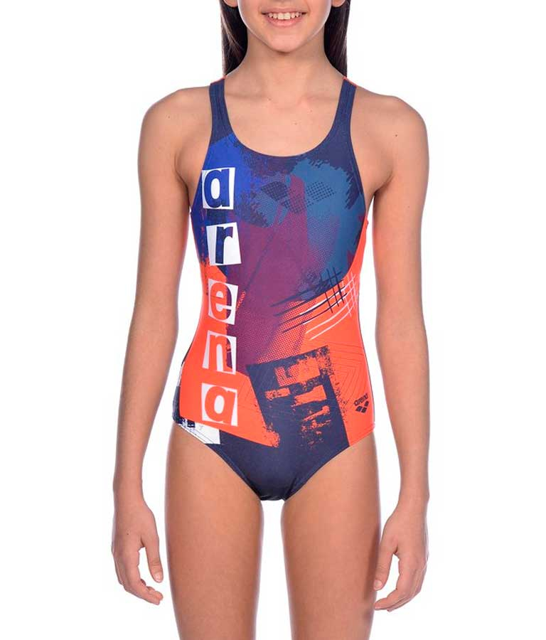 Купальник слитный детский Arena Rock Swim Junior Pro Back