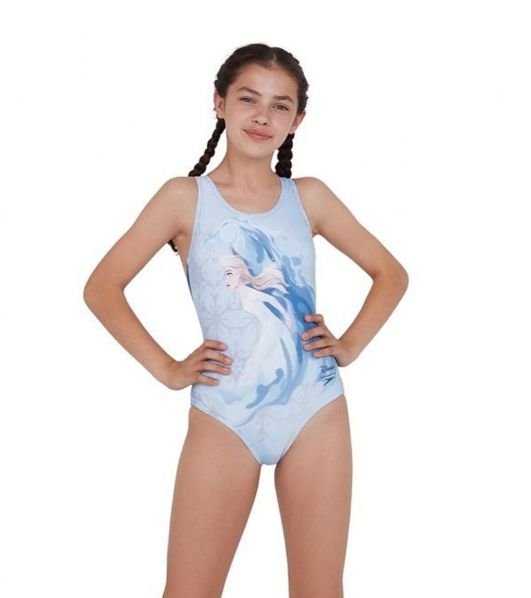 Купальник слитный детский Speedo Junior Disney Frozen 2 Elsa Splashback Swimsuit